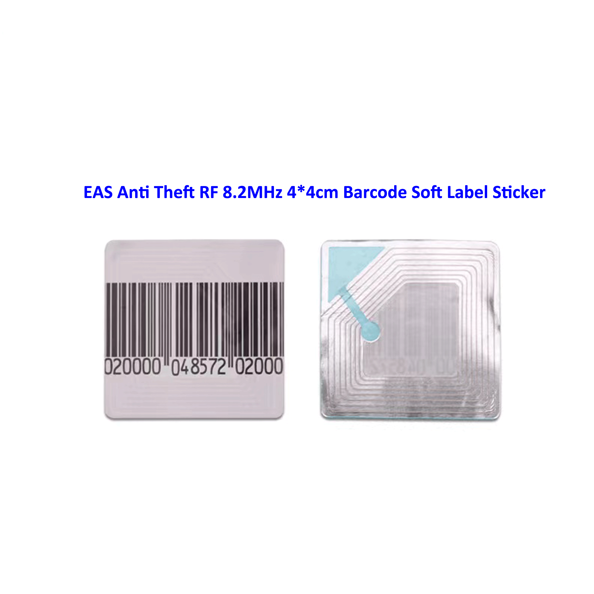 EAS Anti Theft RF 8.2MHz 4*4cm Barcode Soft Label Sticker