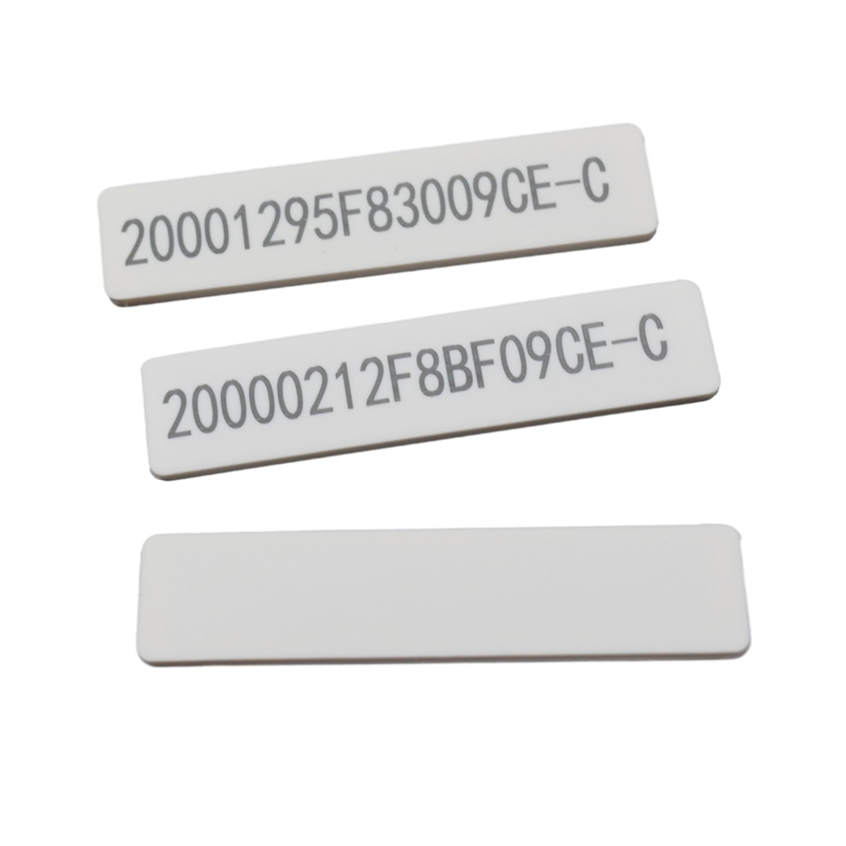 55*112MM UHF RFID Silicone Laundry Tag with Serial Number