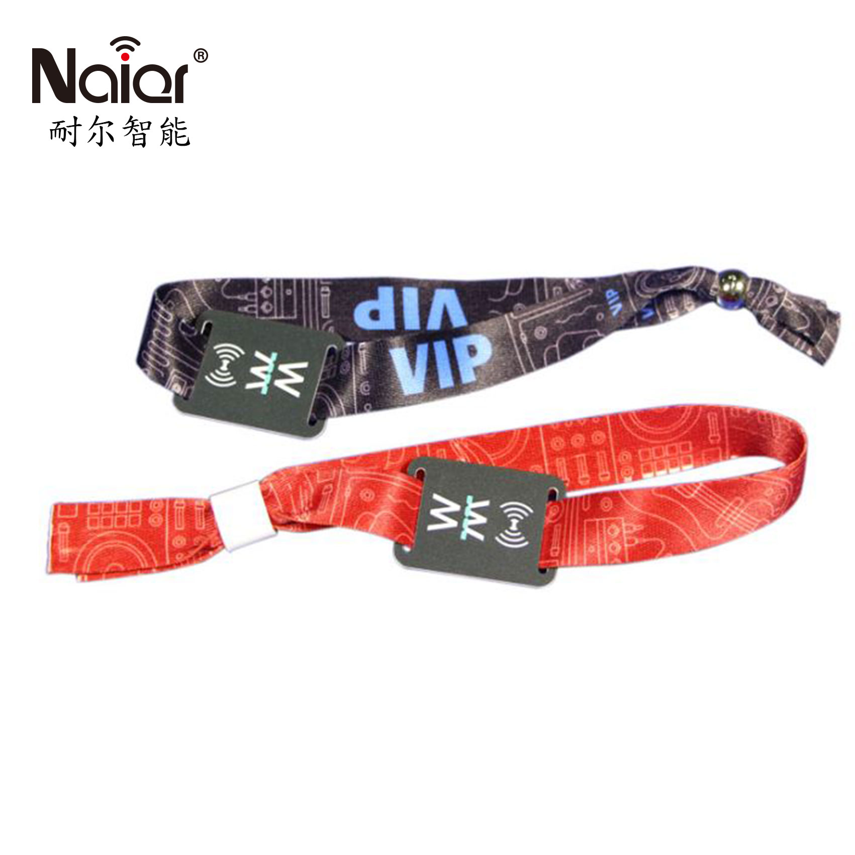 ISO14443A Fabric/Woven RFID Bracelet For event